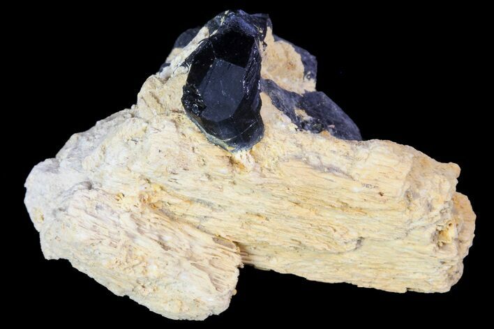 Black Tourmaline (Schorl) Crystals on Feldspar - Namibia #69179